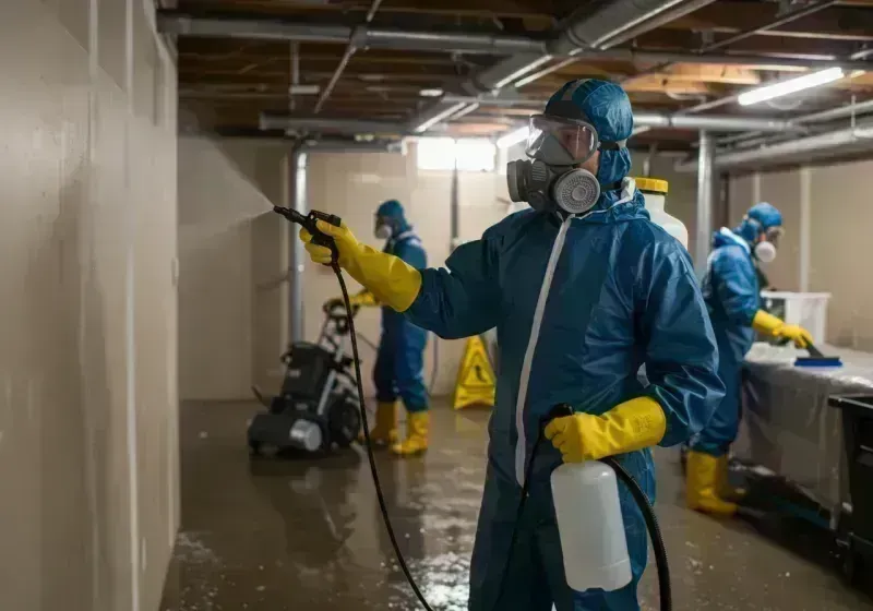 Basement Sanitization and Antimicrobial Treatment process in Granger, WA